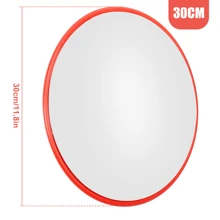 Traffic Mirror 30/45/60cm 3 Sizes To Choose From Convex Mirrors For Blind Spot Unbreakable 130° Wide Angle Convex Mirror - Traffic Safety Blind Spot Mirror For Garage, Parking Lot, Warehouse