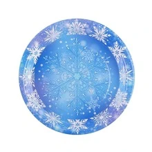 10 món đồ dùng tiệc sinh nhật đông lạnh Bông tuyết mùa đông Đĩa đông lạnh Khăn ăn Cốc Bông tuyết xanh Mùa đông Wonderland Đồ dùng dùng một lần cho tiệc Đồ dùng tiệc Ưu đãi cho Giáng sinh Ngày lễ Năm mới Đồ trang trí sinh nhật mùa đông Wonderland - Nhiều màu - Xem 3