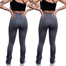 Kit 2 High Waisted Suplex Ballerina Flare Leggings From P To GG