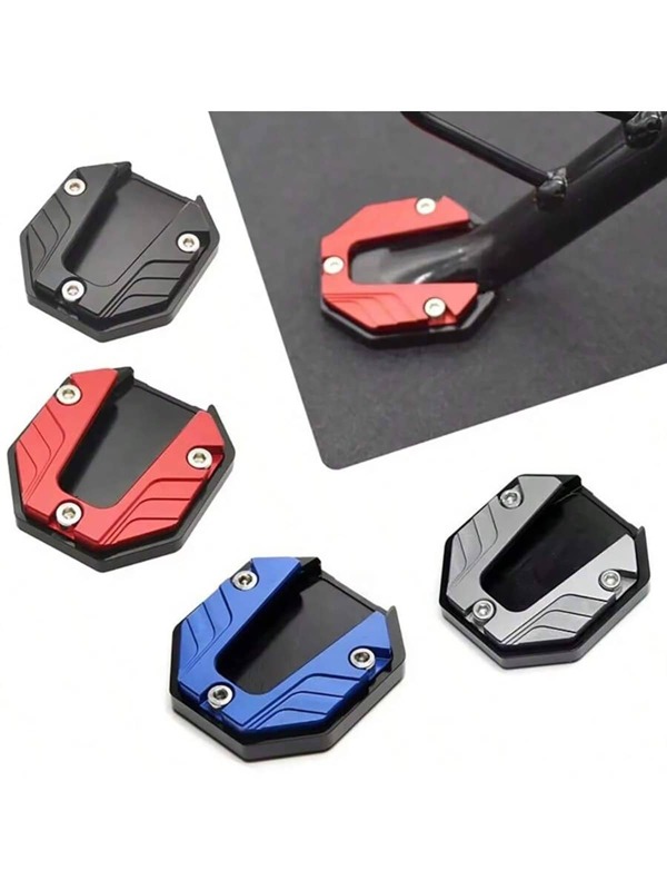 [Aluminum Support] Universal Aluminum Alloy Full-Length Support Base | Anti-Slip Foot Support With Enlarged Base For Motorcycle Accessories Modification, Electric Vehicles