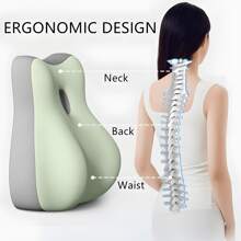 High-End Memory Foam Multifunctional Pillow,Butt Cushion For Couples,Provides Waist And Neck Support, Recovers After Impact, Ideal To Sitting And Lying,Lumbar Support ,For Outdoor Camping, Office Cushions,Home Bedding Essentials