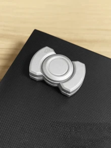 3 In 1 Adult Fidget Toy Finger Spinner - Metal Fidget Slider//Fidget Tactile Slide Clicker - Fancy Desk Toy For Relieving Anxiety Stress - Multicolor - View 14