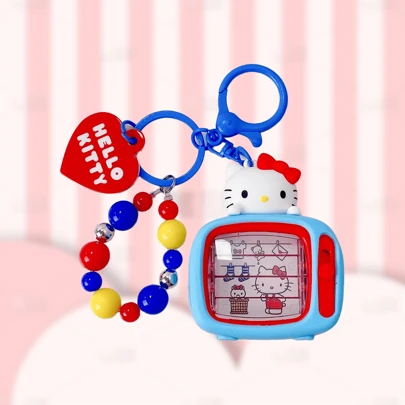 Sanrio 迷你收音机收藏品 - 优质树脂小雕像，包括 Hello Kitty、Kuromi 和 Cinnamoroll。手绘细节让角色栩栩如生，非常适合展示或日常灵感。