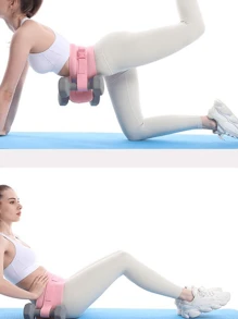 1 件装哑铃臀推腰带，适用于哑铃臀部防滑腰带扣，易于锻炼 - 增强力量训练、身体锻炼和普拉提，搭配哑铃和壶铃