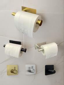 1pc No Drill Installation Paper Towel Holder/Toilet Paper Holder/Tissue Box Holder, Home Decor, Desktop Organizer, Home Accessories, Bedroom Decor, Kitchen Supplies, Travel, Holiday, Napkin Holder, Suitable For Home, Kitchen, Bedroom, Living Room, Dining Room, Decorative Box, Women's Wedding Gift, Summer Travel Holiday Essential - Multicolor - View 1