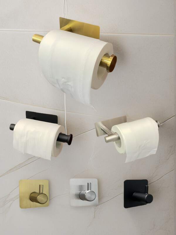 Suporte de Rolo de Papel Sem Perfuração, Suporte de Tubo de Papel Higiênico, Suporte de Armazenamento de Papel Higiênico, 1 Peça, Decoração, Mesa, Decoração do Lar, Organização e Armazenamento do Lar, Decoração de Quarto, Acessórios de Cozinha, Ferramentas de Cozinha, Organizador de Cozinha, Viagem, Feriado, Suporte para Caixa de Lenços, Suporte para Guardanapos, Reunião Familiar Festiva, Decoração da Mesa da Cozinha e da Sala de Estar para Casa, Decoração do Lar, Caixa Decorativa, Presente de Casamento Feminino, Necessidade Essencial de Viagem de Veraneio e Feriado