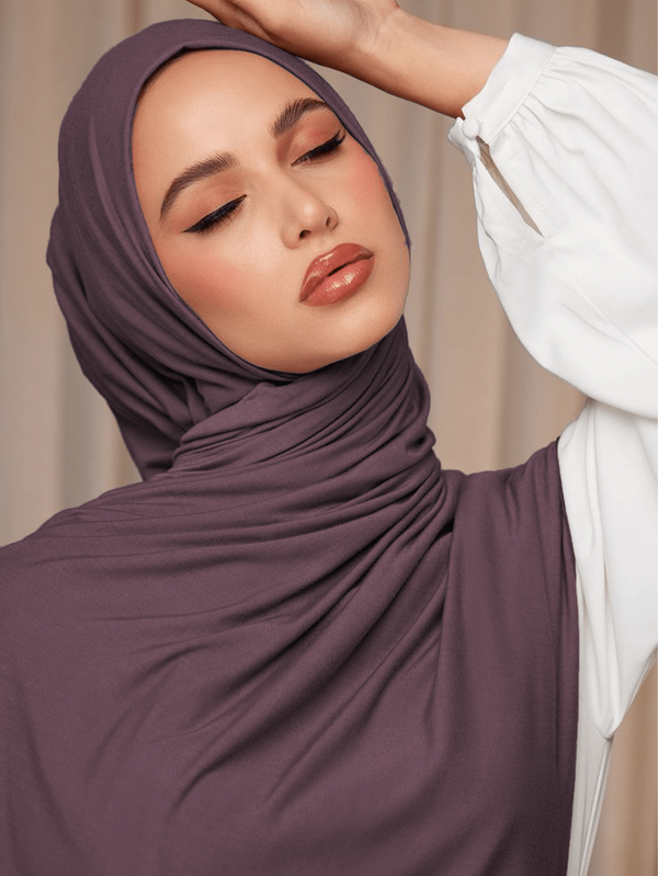 1pc Solid Color Elegant & Soft Scarf, Women Modal Hijab,Comfortable Multifunctional Headscarf, Suitable For Daily Wear