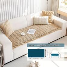 Funda de Sofá Cojín Peluche 1pieza ,Protector Funda Cubre Sillones Lavable Decoración del Hogar - Color Crema - Ver 6