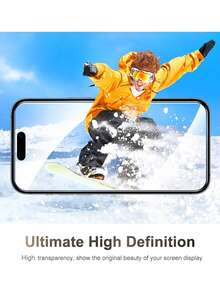 3 件装全覆盖高清透明屏幕保护膜适用于 16e 6.1 英寸 2025，9H 钢化玻璃膜，保护壳友好，超清晰灵敏指纹防油防刮钢化玻璃膜 15 14 13 12 11 16Pro Max Plus Mini - 3pcs - 查看 3