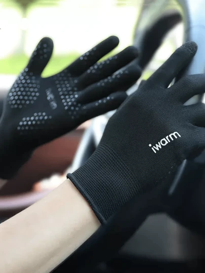 1 双男女通用轻便透气防滑驾驶手套，触摸屏友好，防紫外线，适合春夏季户外骑行