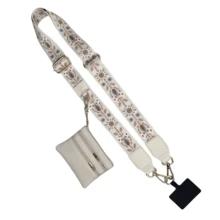 带拉链口袋的手机带、带拉链挂绳的防掉落手机壳、钱包卡槽、可调节斜挎手机带、带肩带的斜挎包手机带、肩带或腕带手机挂绳。 - 彩色 - 查看 17