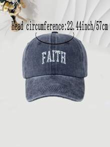 1pc English Text Print Baseball Cap, Washable & Adjustable, Fashion Breathable Versatile Sun Protection Hat, Ideal Gift For Holidays