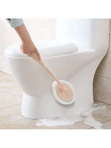 1pc Kitchen Brush Pot Stove Wall Sponge Brush Bathroom Bathtub Toilet Multi-Functional Non-Stick Long-Handled Cleaning Brush