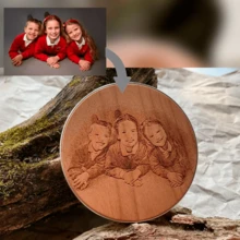 Personalized Wood 15W Wireless Charger Custom Engraving Photo, Wedding Gift Anniversary Custom Charger Gift, Personalized Gift For Boyfriend - Best Man Customized Gifts, Groomsmen Gift, Present For Dad Husband Boyfriend, Best Gift For Birthday, Wedding Anniversary, Valentine's Day, Father's Day