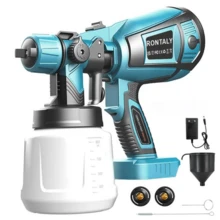 Cordless Paint Sprayer Compatible With Makita 18V Battery, 1000ml Fence Paint Sprayer With 3 Nozzles, Cordless Spray Gun Paint Sprayers For Painting Walls Ceilings Furniture Garden Fencev - (不含電池)適用於牧田 - 查看 4
