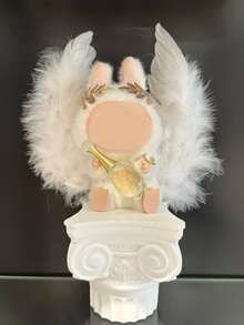 [仅翅膀] 娃娃衣服翅膀适用于拉芙芙，10-17 厘米拉布巴娃娃配饰，背部装饰，迷你天使羽毛翅膀道具，万圣节娃娃角色扮演配饰，适用于拉布布，让您的娃娃成为天使或鸟，送给您的好礼物 - 彩色 - 查看 5