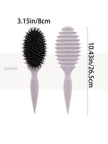 1 pieza Peine, hecho de tallos de nailon y trigo sarraceno, es un regalo perfecto para el Día de San Valentín. Presenta una función de masaje y se puede usar tanto en cabello seco como húmedo para desenredar y alisar el cabello sin nudos. Compacto y conveniente, fácil de transportar
