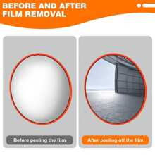 Traffic Mirror 30/45/60cm 3 Sizes To Choose From Convex Mirrors For Blind Spot Unbreakable 130° Wide Angle Convex Mirror - Traffic Safety Blind Spot Mirror For Garage, Parking Lot, Warehouse