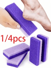 1/4pcs Foot Pumice Stone Exfoliating File, Dead Skin Remover, Foot Care Pedicure Tools, Salon Foot Scrub Pad, Rubbing Board, Pedicure Exfoliating Tool For Men And Women,Double-Sided Foot File,Volcanic Lava To Remove Dead Skin, Foot Scrub, Callus Remover For Hand And Body, Used For Household Personal Cleaning And Care Tools