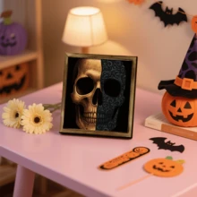 1pc Retro Halloween Witch Pendant, Featuring Pumpkin And Bat Elements. Suitable For Use In Living Room, Bedroom, And Wall Decoration. Also Suitable As A Home Decoration Item For Holiday Parties. - Halloween Wooden Pendants-wooden Frame Signs - View 18
