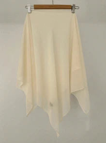 1pc Solid Color Women's Versatile Rectangular Instant Hijab Headscarf, Breathable Comfortable Lightweight High Density Chiffon Knitted Fabric, 175*70cm Chiffon Rectangular Scarf, Undershirt Headscarf, Shawl, Hijab, Suitable For Everyday Wear