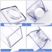 Transparent Portable Milk Box Shaped Juice Water Bottle Pack Style 1000ml - Transparent YT2603 - View 8