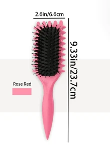 1 pieza Peine, hecho de tallos de nailon y trigo sarraceno, es un regalo perfecto para el Día de San Valentín. Presenta una función de masaje y se puede usar tanto en cabello seco como húmedo para desenredar y alisar el cabello sin nudos. Compacto y conveniente, fácil de transportar