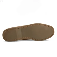 Local Warehouse- Men's Leather Bar Harbor Moc- Slip-On Boat Shoe - Đá Cát - Xem 2