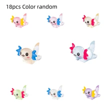 2件/3件/4件/5件/6件/9件/18件/27件/36件发光六角龙微型摆件，桌面装饰，鱼缸苔藓造景装饰，树脂工艺品，桌面小摆件，迷你场景摆件