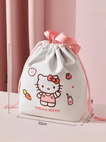 Sanrio Insulated Lunch Bag, Thickened Version, Extra Large Capacity & Three-Layer Protection, Waterproof & Durable, Cute Cartoon Designs, Wide Handle & External Pocket, Perfect for School, Work, Picnics & Travel, Keeps Food Fresh, Easy to Clean, Gift for Her - B款 - 查看 10