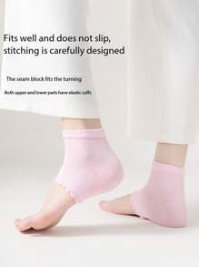 1 Pair Silicone Elbow Protector Set, Hand & Foot Care, Cracked Elbow Protection Cover, Anti-Cracking, Moisturizing, Elbow & Heel Dual-Use