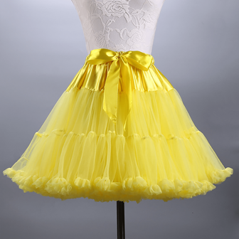 1 件洛丽塔公主薄纱衬裙，柔软薄纱衬裙，透气棉花糖云衬裙，女士短款秋装