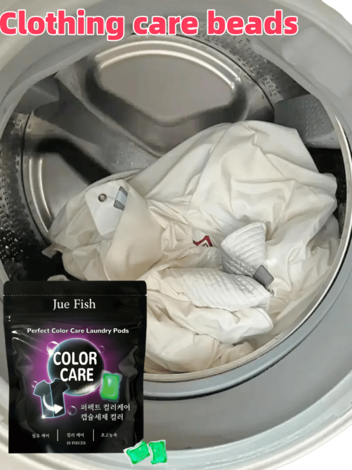 A Pack Of 10 Laundry Care Pearls. These Laundry Cleaning Pearls Protect Colors, Prevent Dye Transfer, Remove Stains, And Eliminate Odors. They Leave A Long-Lasting Fragrance, Are Easy To Use, And Have Strong Cleaning Power.