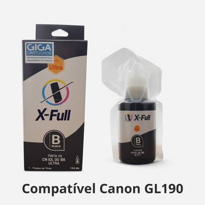 1 Tinta Preta Compatível Canon GL190