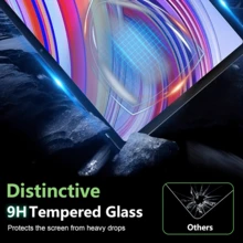 Redmi Pad Pro 12.1 英寸屏幕保护膜，9H 硬度钢化玻璃，晶莹剔透，防指纹和眩光，防刮擦 - Reayou [2 件套] 屏幕保护必需品，适用于日常防护、办公室、家庭垫屏幕保护膜配件防水防震防摔防摔全覆盖 - 無色 - 查看 3
