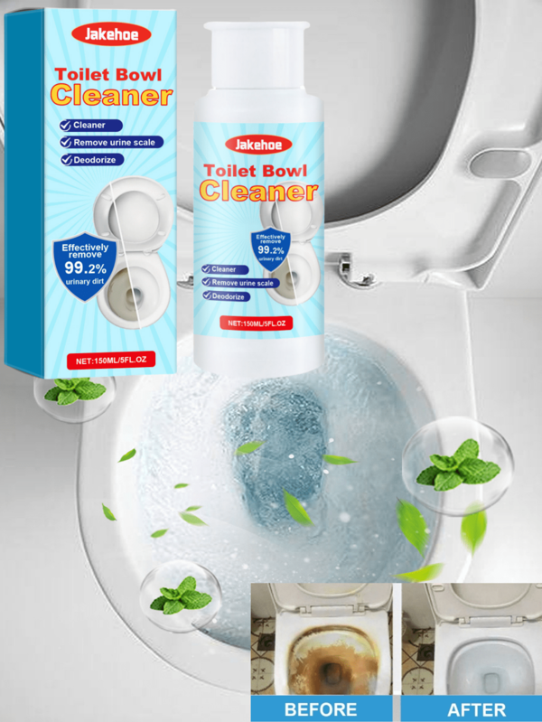 jakehoe Jakehoe-Nettoyant pour toilettes à mousse éclaboussante 150 ml, nettoyant pour toilettes ménager, mousse nettoyante de décontamination et de désodorisation, puissant solvant pour taches tenaces, taches d'huile et saletés, nettoyage des éviers, douches, baignoires, saletés des toilettes, outils de nettoyage ménager