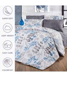 Duvet Set | Flat Sheet Included As A Gift | Single Size 150*200 Cm (1 Duvet Cover – 1 Pc + 1 Pillowcase – 1 Pc) Or Double Size 200*200 Cm (1 Duvet Cover – 1 Pc + 2 Pillowcases – 2 Pcs) | Soft & Breathable For All Seasons - Pink - View 2