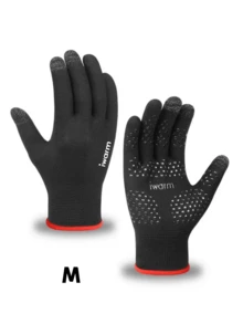 1 双男女通用轻便透气防滑驾驶手套，触摸屏友好，防紫外线，适合春夏季户外骑行 - 彩色 - 查看 9