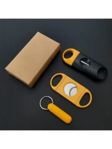 1 Set: Zigarrenschneider, Zigarrenlocher, scharfe und tragbare Zigarrenscheren aus Edelstahl, perfekt zum Schneiden Ihrer Lieblingszigarren! (Zigarren nicht enthalten) Haushaltsutensilie, Valentinstag/Neujahrsgeschenk