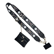 Clip And Go Strap For Phone With Wallet Crossbody Phone Strap, Wristlet Strap Adjustable Cell Phone Lanyard Phone Strap With Zippered Pouch Phone Chain Crossbody, Green