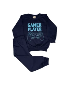 Kit 2 Peças Moletom Sortido Menino Infantil 1 Casaco 1 Calça  Inverno Casual Tamanho 1 Ao 8 Anos Manga Longa - Multicolorido - View 6