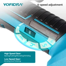 Yofidra Oscillating Multi Tool Kit,Electric Shovel Trimming Machine,Woodworking Tool,Metal Polishing,Carpet Cleaning,Multi-Purpose Tool Set - UK Plug(220-240V) - View 10