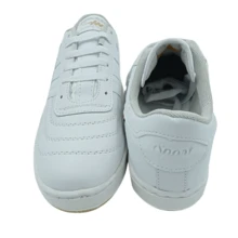 Tenis Blanco Negro Escolar Juvenil Futbol Partes de Piel, Cocido - Blanco - Ver 3