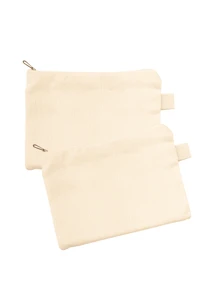 Kit 10 Necessaire 100% Algodão Cru Necessaire Para Bordar Lisa 12x18