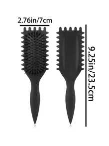 1 pieza Peine, hecho de tallos de nailon y trigo sarraceno, es un regalo perfecto para el Día de San Valentín. Presenta una función de masaje y se puede usar tanto en cabello seco como húmedo para desenredar y alisar el cabello sin nudos. Compacto y conveniente, fácil de transportar