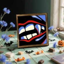 1pc Retro Halloween Witch Pendant, Featuring Pumpkin And Bat Elements. Suitable For Use In Living Room, Bedroom, And Wall Decoration. Also Suitable As A Home Decoration Item For Holiday Parties. - Halloween Wooden Pendants-wooden Frame Signs - View 17