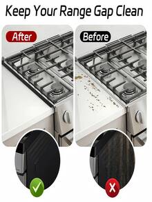 2 Pieces Of 27.5-Inch Stainless Steel Gap Cover, Stainless Steel Groove Cover, Groove Filling Material, Gas Stove Gap Cover, Gas Stove Gap Cover, Groove Cover, Stove Gap Cover, Stove Gap Filling Plate, Stove Gap Cover, Stove Decoration Accessories - Multicolor a - View 4