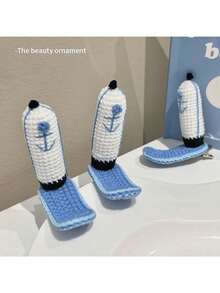 1pc Sponges Hair Clips Accessories Anime Krusty Krab Staff Hat Knitted Hairs Cosplay Cartoon Headdress Headwear Jewelry Gifts,Halloween - Multicolor - View 3