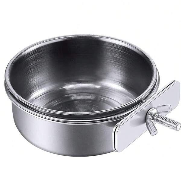 Parrot Stainless Steel Food Bowl, Food Box, Food Bowl, Water Bowl, Food Cup, Water Cup, Food Trough, Bird-Specific Thickened