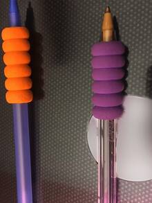 Pencil Holders Writing Aid Pencil Holder For Kids Students,The Pencil Grip The Classics Soft Foam Pencil Grips,Ergonomic Writing Aid For Lefties And Righties,1.6 Inch Long,Assorted Colors,Christmas Gift Ideas,Holiday Gift,Pencil Grip,Pencil,Pencils,Pen Grip,Boys Pencil Case,Kids Pencil Case,Coloring Pencils,Gadgets For Boys,Pencil Organizer,Back To School - Random Colors - View 6